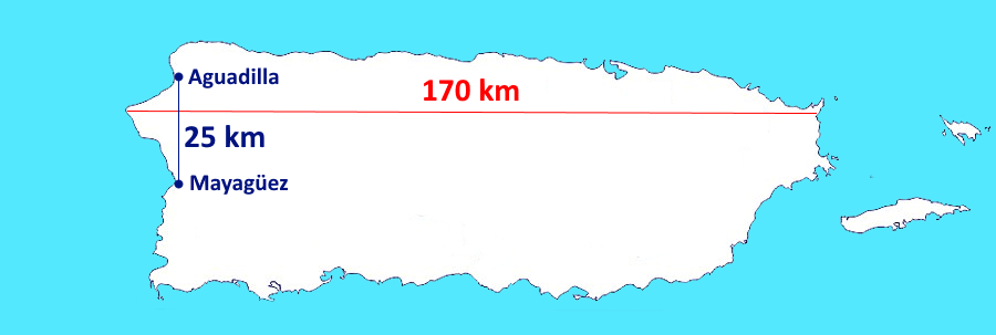 distances in Puerto Rico