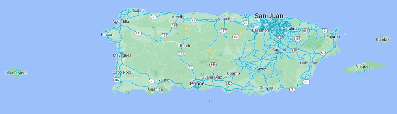 streetview coverage of Puerto Rico