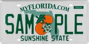 plaques d'immatriculation de Floride