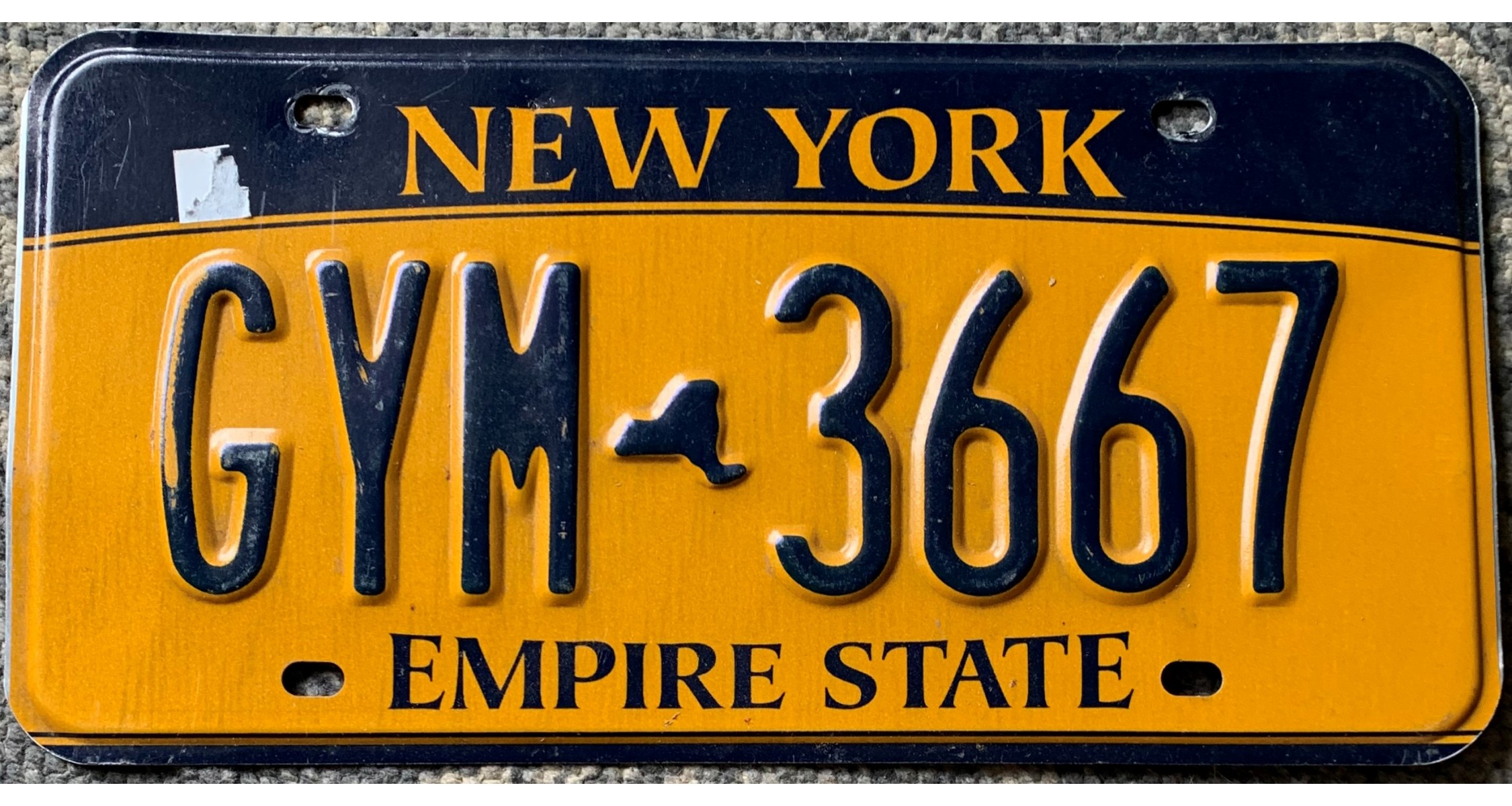 plaques d'immatriculation de New York