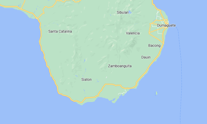 carte de Siaton - île de Negros