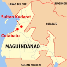 map of Cotobato and Sultan Kudarat