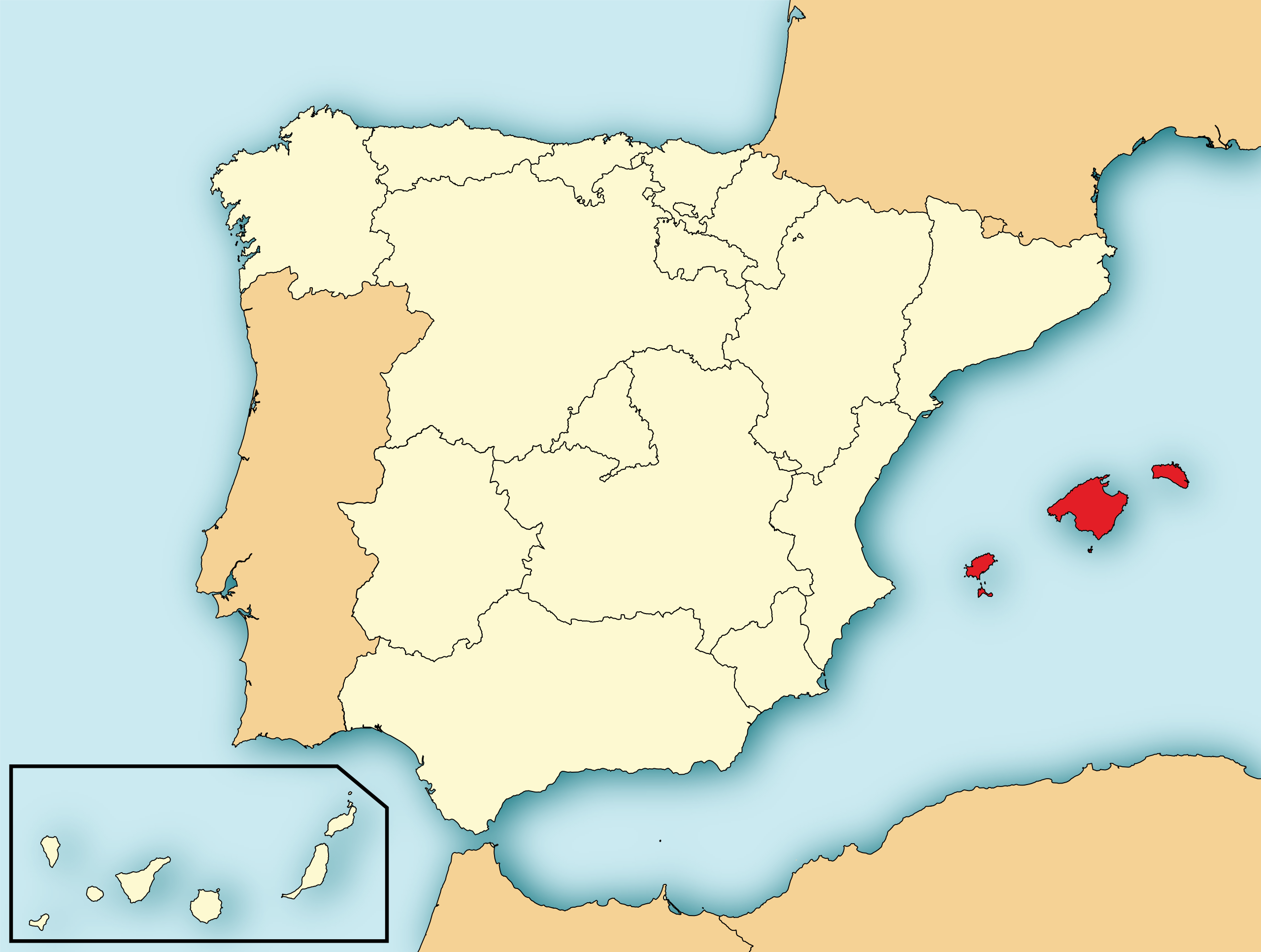 map of the baleares islands